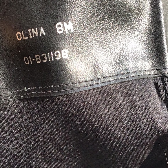 White mountain black leather heeled boots - Picture 5 of 10